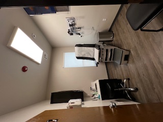 Modern on-site imaging room with X-ray equipment